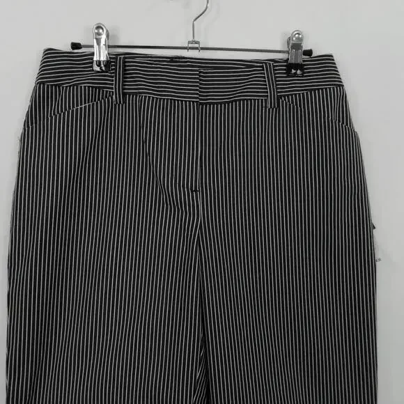 Nwt Jones New York Signature Black White Stripe Ankle Pants Size 4 - Picture 6 of 14
